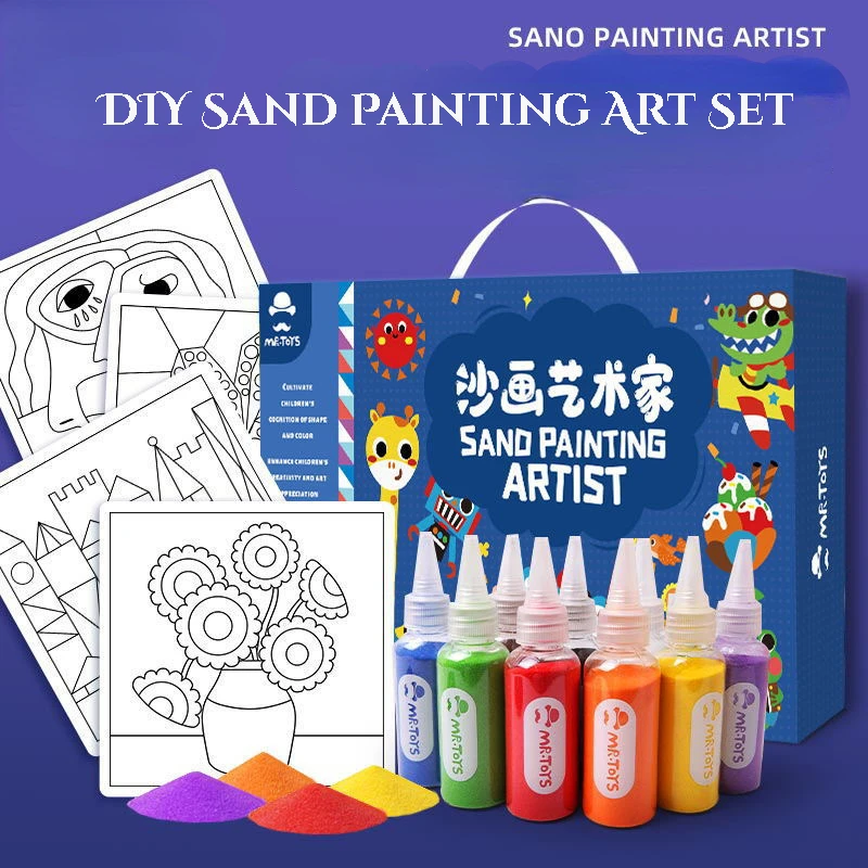 Children's Sand Painting High-end Handmade creative toys for boys and girls Handmade creative toys for boys and girls No fading
Children's Sand Painting High-end Handmade creative toys for boys and girls Handmade creative toys for boys and girls No fading