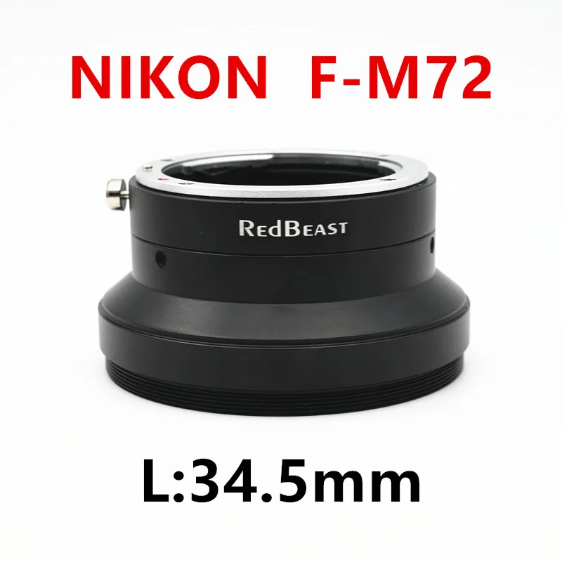 

Nikon F lens to M72 industrial Camera for F-M72 mount for DALSA，HIKVISION，FLIR，Baumer，Basler，Lumenera,Vieworks.M72 Camera