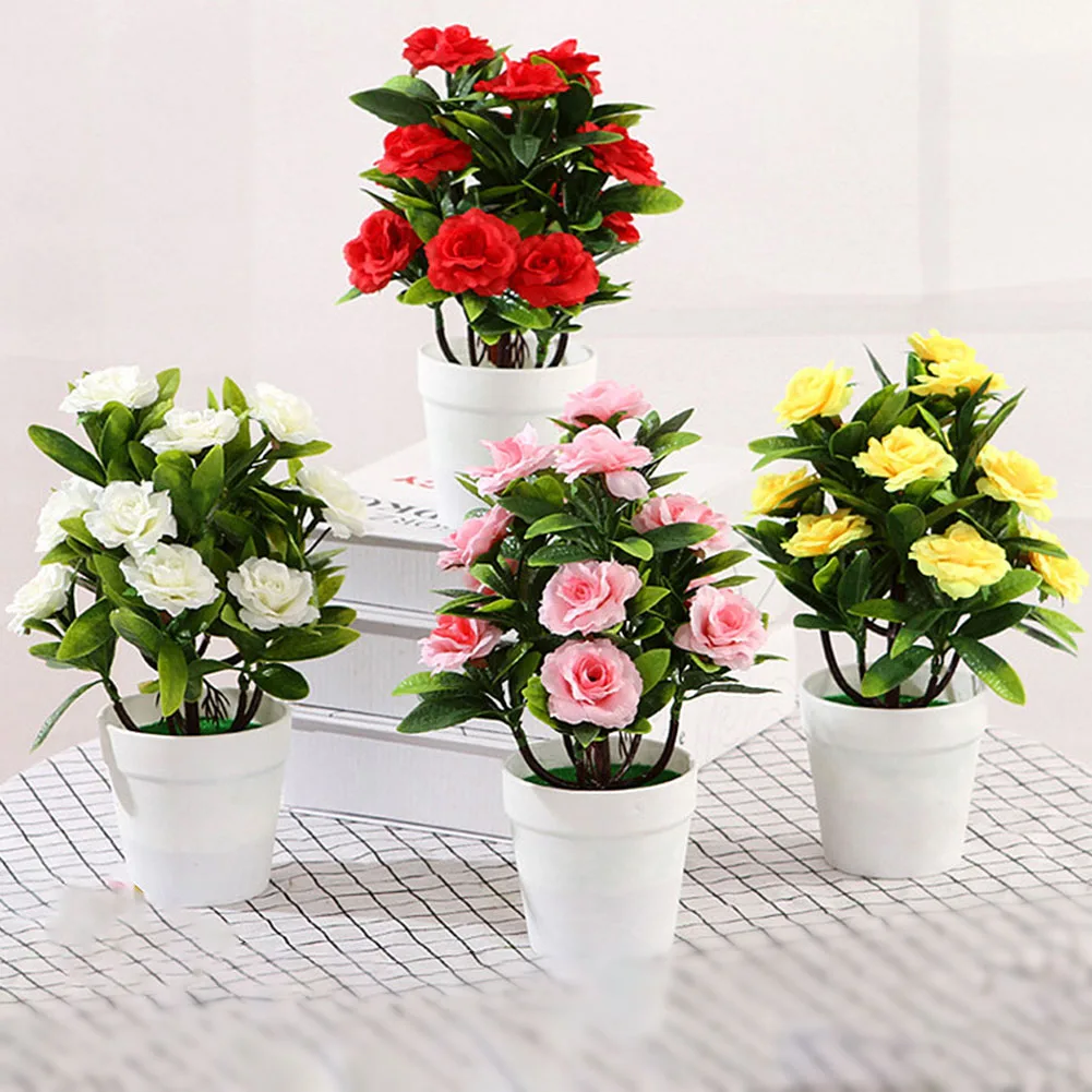 Artificial Fake Roses Plants Bonsai Small Tree Pot Plants With Pot Potted Ornaments For Home Decoration Hotel Garden Decor Bonsa
Artificial Fake Roses Plants Bonsai Small Tree Pot Plants With Pot Potted Ornaments For Home Decoration Hotel Garden Decor Bonsa