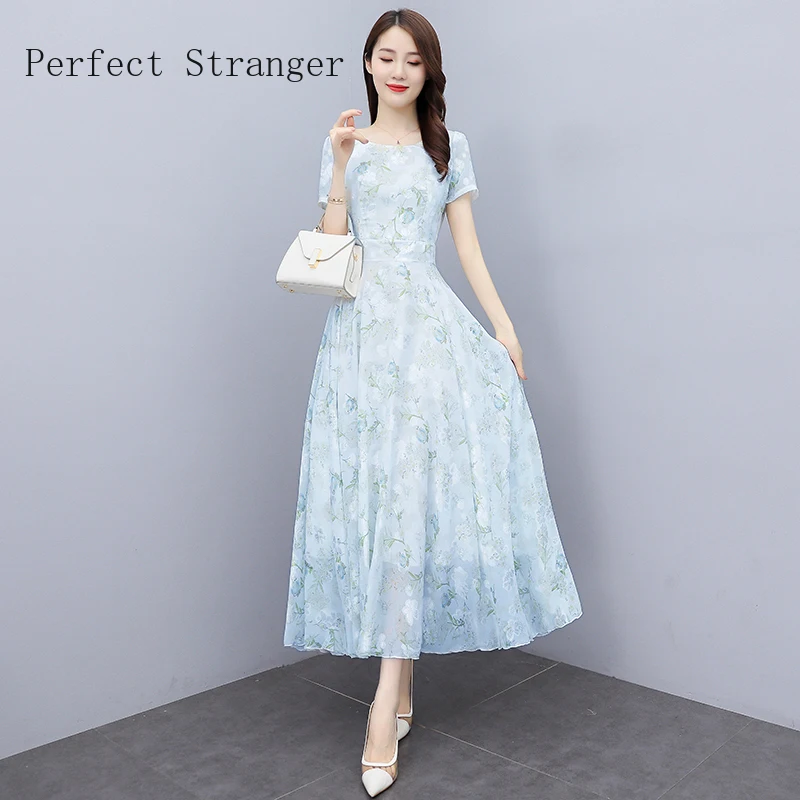 2023 Flower Printed Chiffon Casual Women Summer Dress V Neck Short Sleeve Bohemian Eleganti Vintage Robe Longue
2023 Flower Printed Chiffon Casual Women Summer Dress V Neck Short Sleeve Bohemian Eleganti Vintage Robe Longue