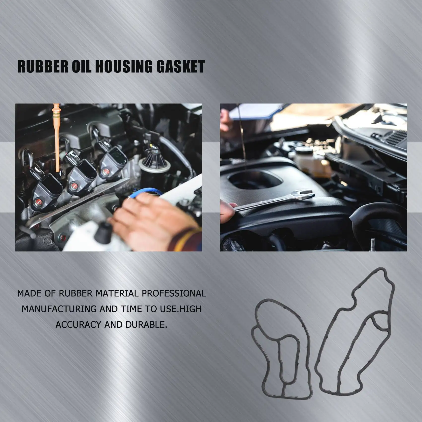 2Pcs Black Rubber Oil Filter Housing Gasket Fit for Mercedes Benz ML320 ML350 R320 Dodge Sprinter 6421840080 6421801410
2Pcs Black Rubber Oil Filter Housing Gasket Fit for Mercedes Benz ML320 ML350 R320 Dodge Sprinter 6421840080 6421801410