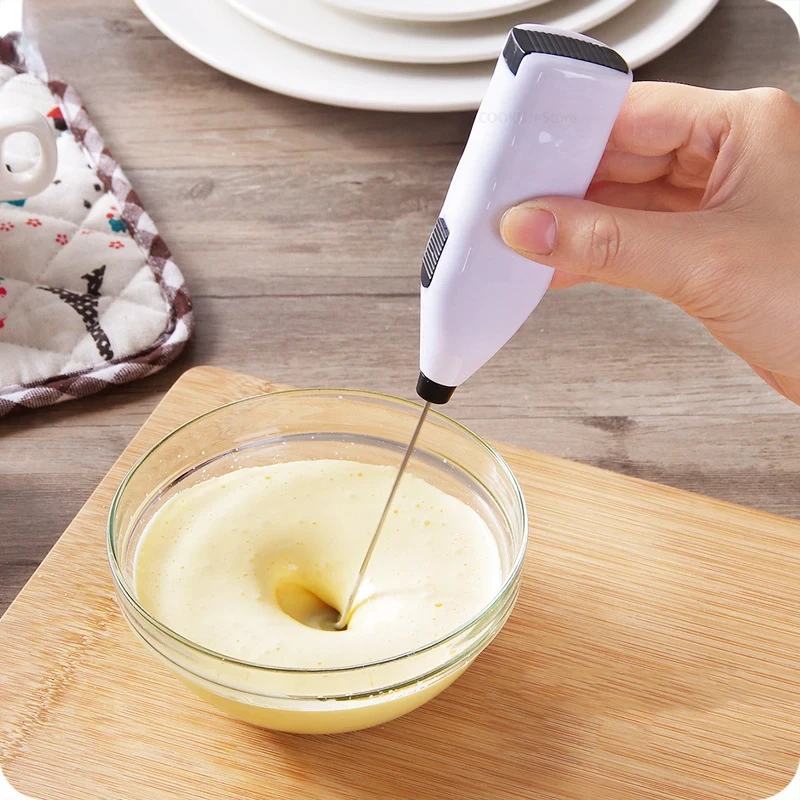 Electric Handheld Egg Beater Household Kitchen Mini Stainless Steel Coffee Milk Tea Blender Beat up the Cream Stirring 
Electric Handheld Egg Beater Household Kitchen Mini Stainless Steel Coffee Milk Tea Blender Beat up the Cream Stirring