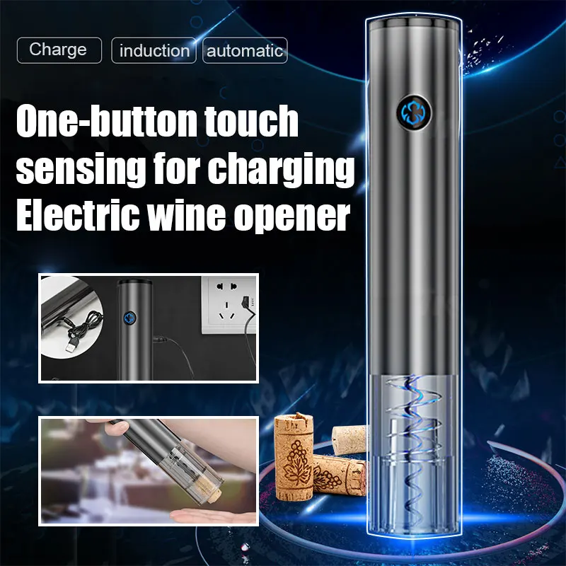 Electric Wine Openers One-button Touch Angle Sensing Bottle Opener No Need To Press Automatic Corkscrew for Kitchen Party Bar
Electric Wine Openers One-button Touch Angle Sensing Bottle Opener No Need To Press Automatic Corkscrew for Kitchen Party Bar
