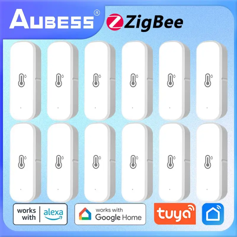 Умный датчик температуры и влажности Tuya ZigBee, сенсор для помещений с питанием от батареи, совместим с Smart Life Alexa
Умный датчик температуры и влажности Tuya ZigBee, сенсор для помещений с питанием от батареи, совместим с Smart Life Alexa