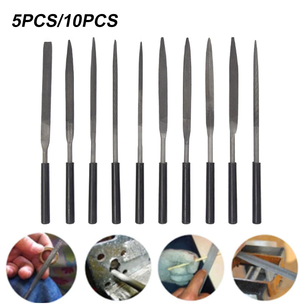5Pcs/10Pcs Metal File Rasp Set High Hardness Alloy 3*140mm 5*180mm Comfortable Grip Including Flat Triangle Half-Round Square
5Pcs/10Pcs Metal File Rasp Set High Hardness Alloy 3*140mm 5*180mm Comfortable Grip Including Flat Triangle Half-Round Square