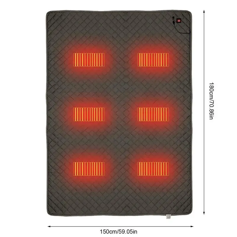 USB Heating Blanket Camping Sleeping Mattress Heated Sleeping Bag Pad With 6 Heating Zones For Home Office Car Camping Fishing
USB Heating Blanket Camping Sleeping Mattress Heated Sleeping Bag Pad With 6 Heating Zones For Home Office Car Camping Fishing