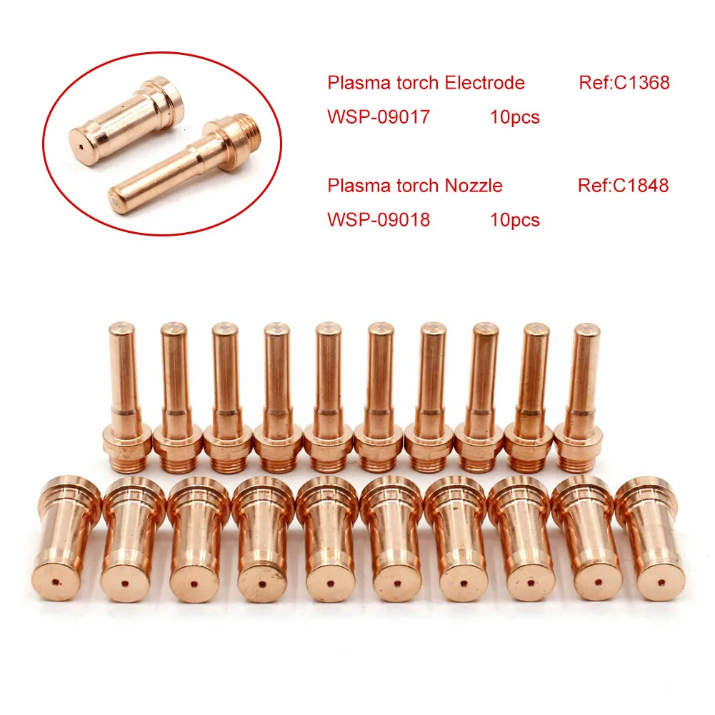 Upgrade to 20PCS High Quality OEM Compatible Plasma Torch C1368 Electrode and C1848 Tip 12mm 50 70A for Cebora CP90 CP91
Upgrade to 20PCS High Quality OEM Compatible Plasma Torch C1368 Electrode and C1848 Tip 12mm 50 70A for Cebora CP90 CP91