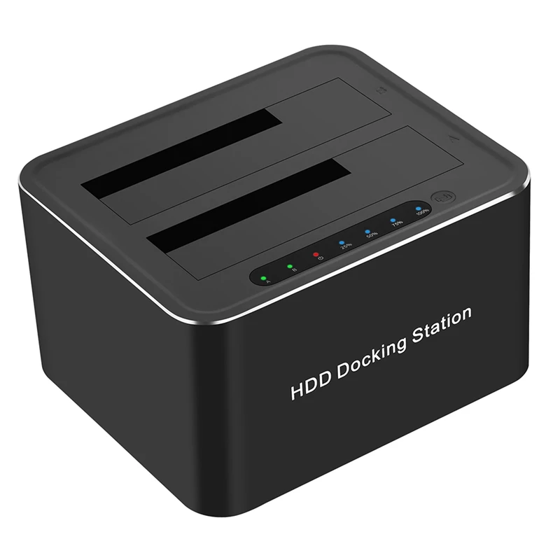 

USB 3.0 To SATA Dual Slot External HDD Docking Station SATA Dual HDD Dock Mobile HDD Enclosure Offline Clone,US Plug