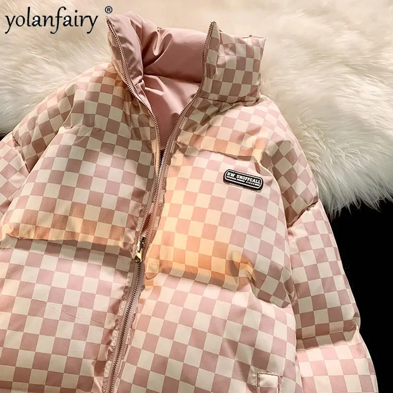 Winter Jacket Men Clothing Women Plaid Stand Collar Thick Cotton for Lovers Wear on Both Sides Chaquetas Hombre FC
Winter Jacket Men Clothing Women Plaid Stand Collar Thick Cotton for Lovers Wear on Both Sides Chaquetas Hombre FC