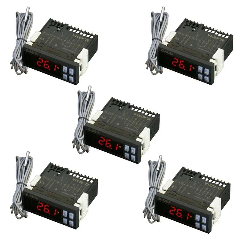5X LILYTECH ZL-6231A, Incubator Controller, Thermostat With Multifunctional Timer, Equal To STC-1000, Or W1209 + TM618N
5X LILYTECH ZL-6231A, Incubator Controller, Thermostat With Multifunctional Timer, Equal To STC-1000, Or W1209 + TM618N