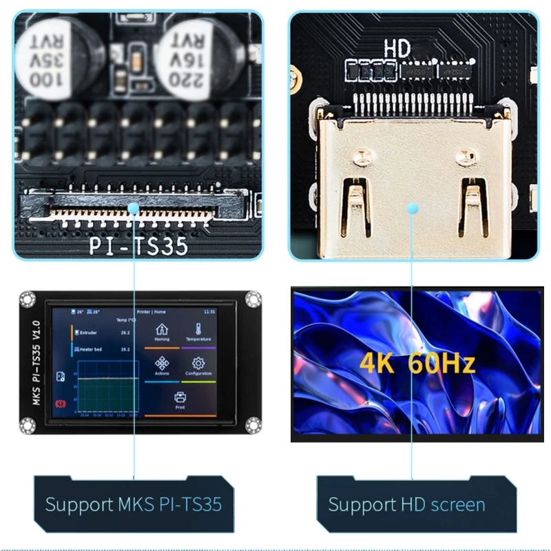 F3KE MKS SKIPR All-in-One Board Runs Klipper with Quad-core 64bit SOC STM32F407VET6
F3KE MKS SKIPR All-in-One Board Runs Klipper with Quad-core 64bit SOC STM32F407VET6