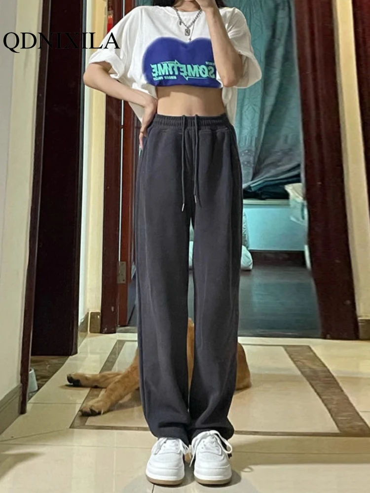 Women's Pants 2023 Autumn Winter New in Clothes for Women Loose Drape Straight Tube Pocketed Casual Clothes for Women Trousers
Women's Pants 2023 Autumn Winter New in Clothes for Women Loose Drape Straight Tube Pocketed Casual Clothes for Women Trousers