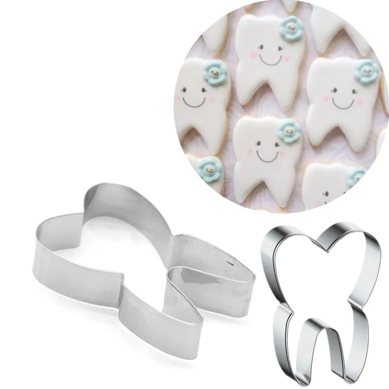 

Cute Teeth Shape Cookie Biscuit Craft Molds Cookie Cutters Cake Decorating Fondant Cutters Tools Cake Decorating Tools