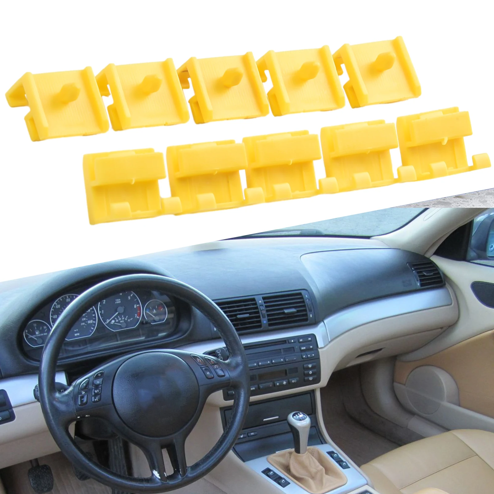 10pcs Moulding Trim Clip For BMW 5 Series E60 E61 Side Skirts Sills Rocker Panel Nylon Yellow Accessories For Vehicles
10pcs Moulding Trim Clip For BMW 5 Series E60 E61 Side Skirts Sills Rocker Panel Nylon Yellow Accessories For Vehicles