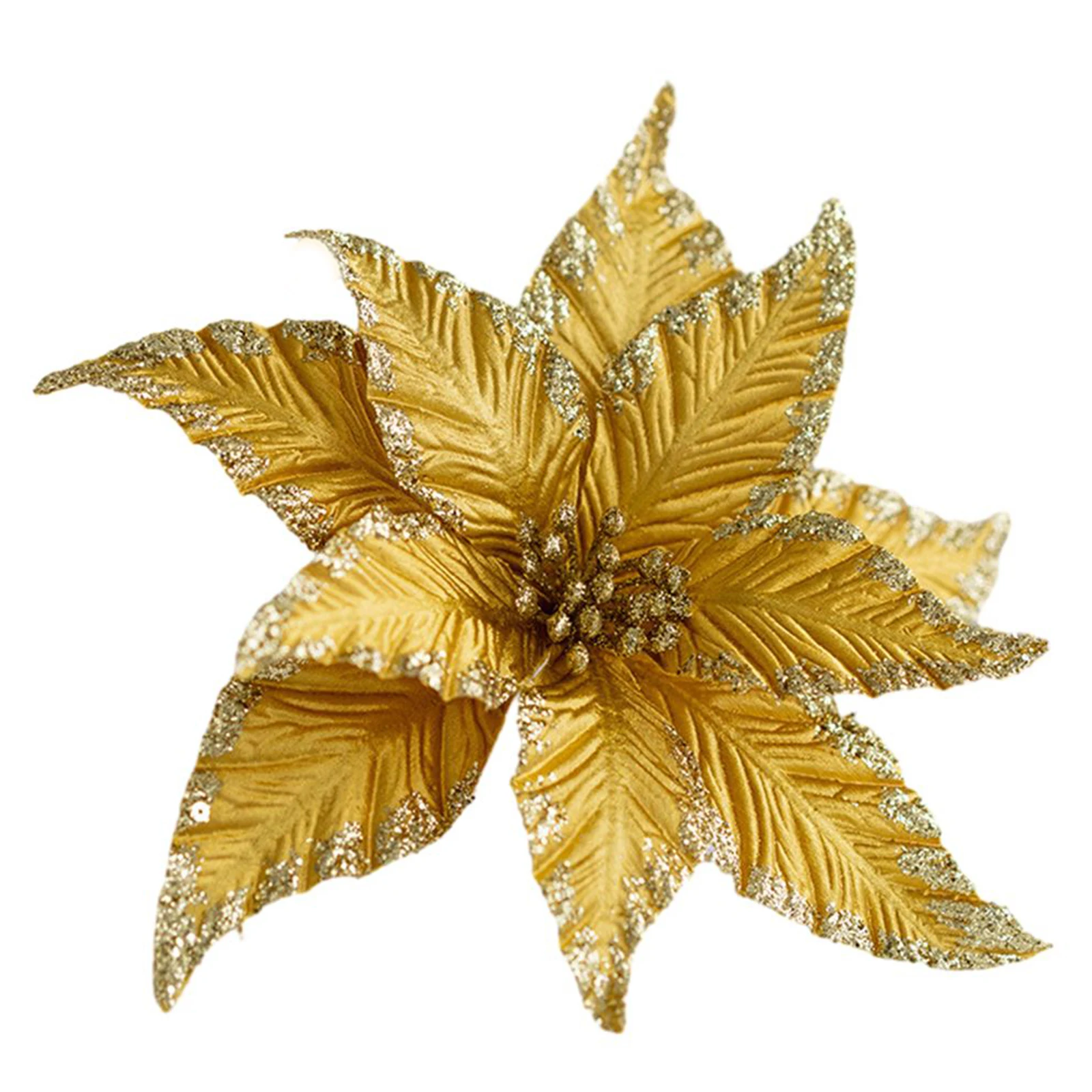 1pc Christmas Flowers Glitter Artificial Poinsettia Floral Xmas Tree Ornaments DIY Garlands Home Wedding Party Decorations
1pc Christmas Flowers Glitter Artificial Poinsettia Floral Xmas Tree Ornaments DIY Garlands Home Wedding Party Decorations
