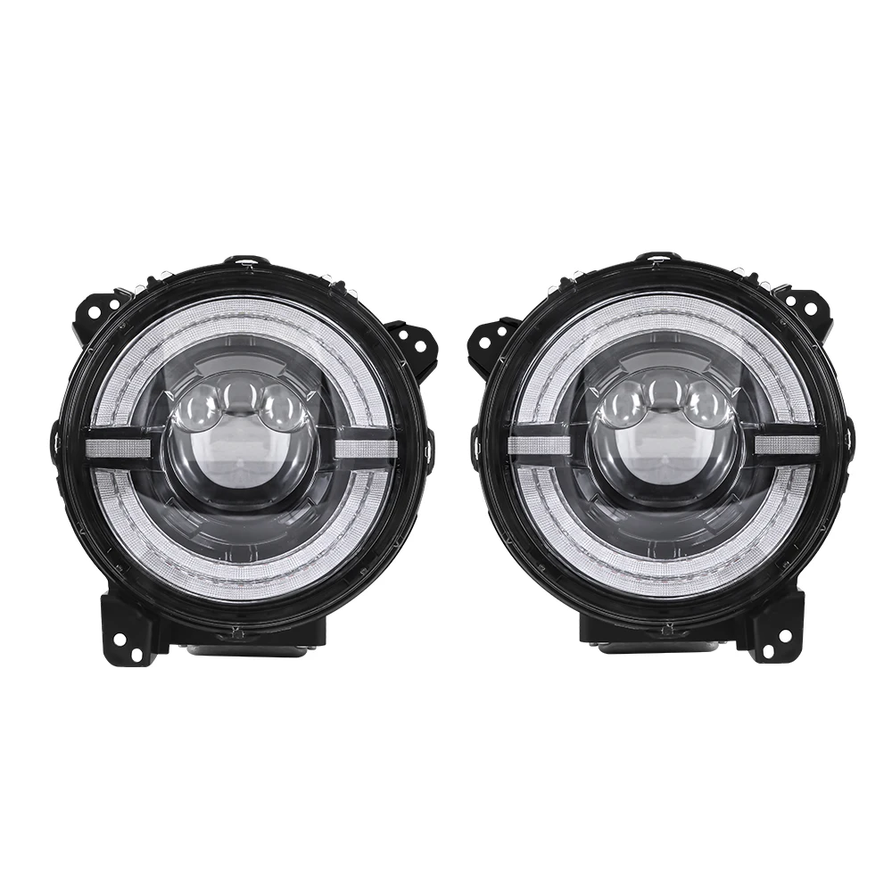 

2023 9'' Round Led Headlights 9 Inch LED Headlight For Jeep Wrangler JL 9Inch Headlamp Head Light For Jeep Gladiator JT