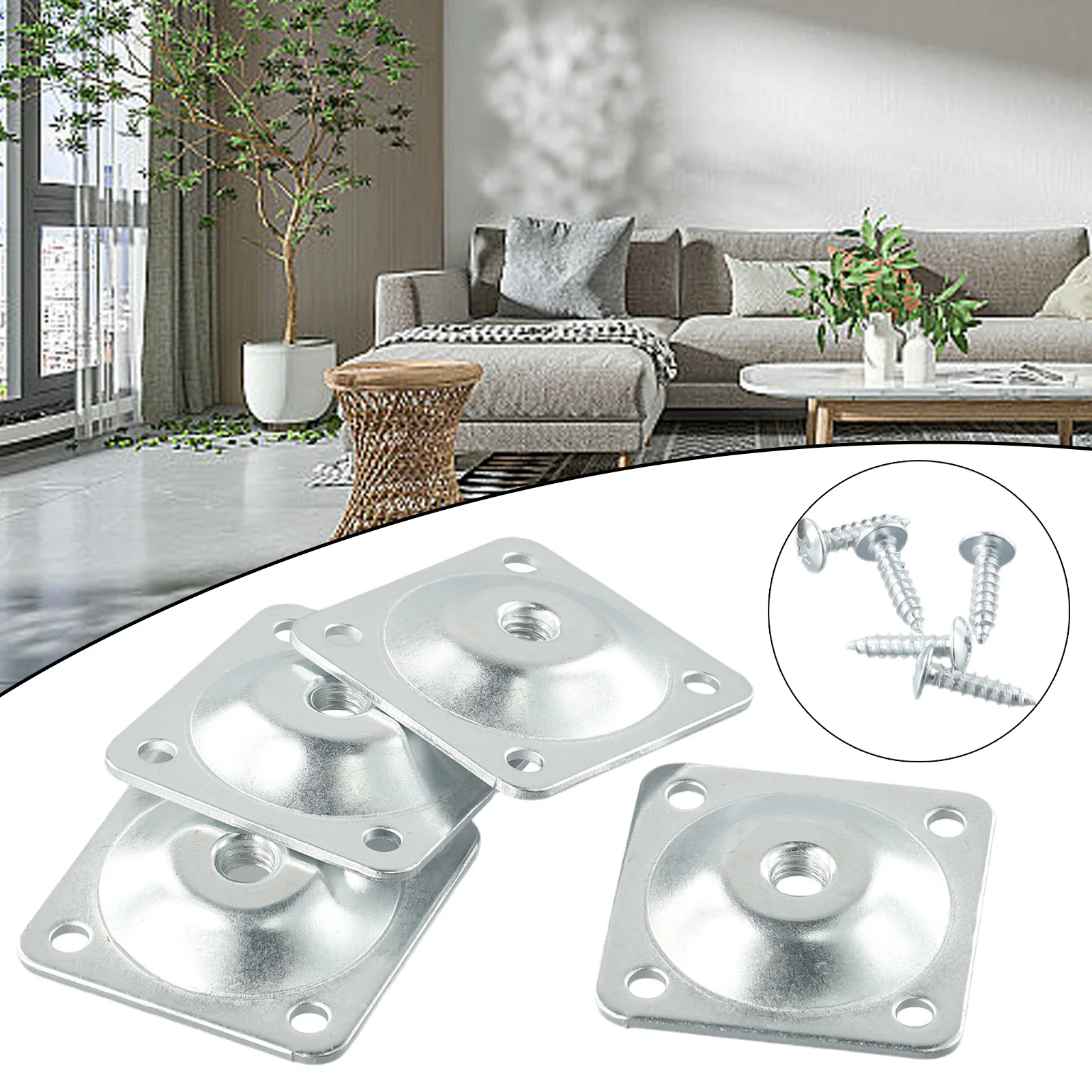 24pcs/set Level Or Angled Leg Fixing Mounting Plates Metal Dowel M8 Screws M3.5 For Securely Sofas Chairs Coffee Table Furniture
24pcs/set Level Or Angled Leg Fixing Mounting Plates Metal Dowel M8 Screws M3.5 For Securely Sofas Chairs Coffee Table Furniture