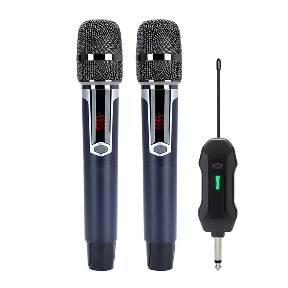 2pcs UHF Professional With Receiver Wireless Microphone 3.5mm Adapter Windscreen Anti-rolling Ring For Singing Speech Home KTV
2pcs UHF Professional With Receiver Wireless Microphone 3.5mm Adapter Windscreen Anti-rolling Ring For Singing Speech Home KTV