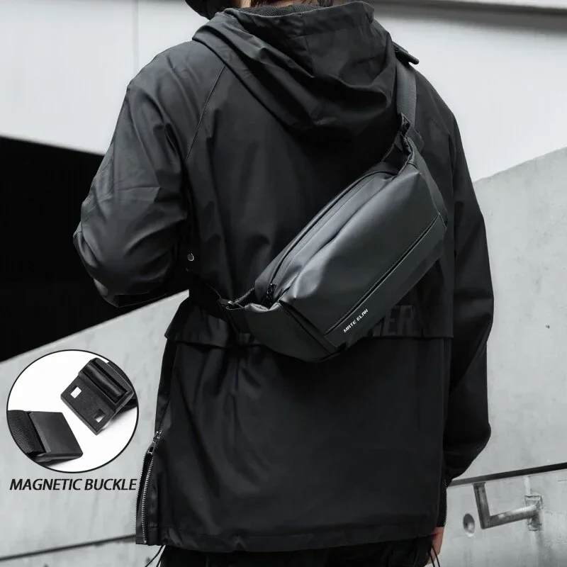 Chest Sling Pack Waterproof Man's Bag Small Daily Hip Shoulder Sport Leather Outdoor Anti-theft Multifunction Bag PVC Cycling
Chest Sling Pack Waterproof Man's Bag Small Daily Hip Shoulder Sport Leather Outdoor Anti-theft Multifunction Bag PVC Cycling