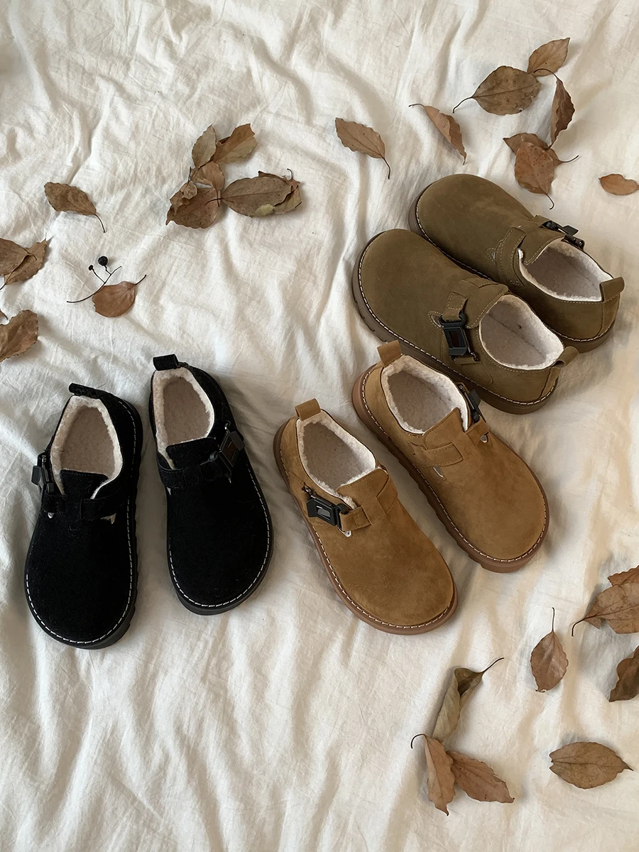 Женские туфли на платформе и низком каблуке, зимние классические туфли на толстой подошве в стиле ретро, простые римские туфли из флока с коротким плюшем, 2023 
Женские туфли на платформе и низком каблуке, зимние классические туфли на толстой подошве в стиле ретро, простые римские туфли из флока с коротким плюшем, 2023