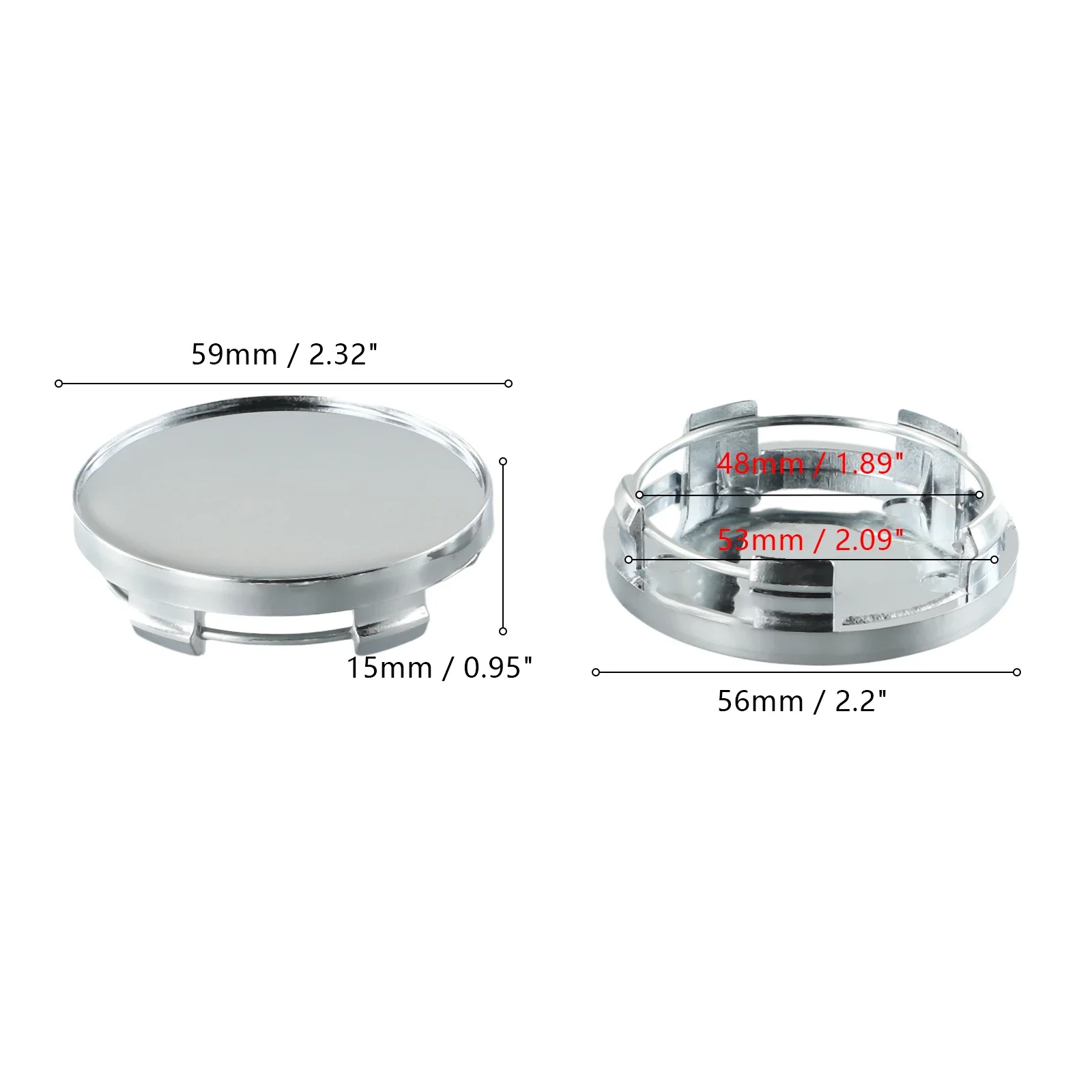 Car Car Wheel Center Cap Car Accessories 15x59mm 4 Pieces ABS Plastic Inner Diameter: 48mm Outer Diameter: 59mm
Car Car Wheel Center Cap Car Accessories 15x59mm 4 Pieces ABS Plastic Inner Diameter: 48mm Outer Diameter: 59mm