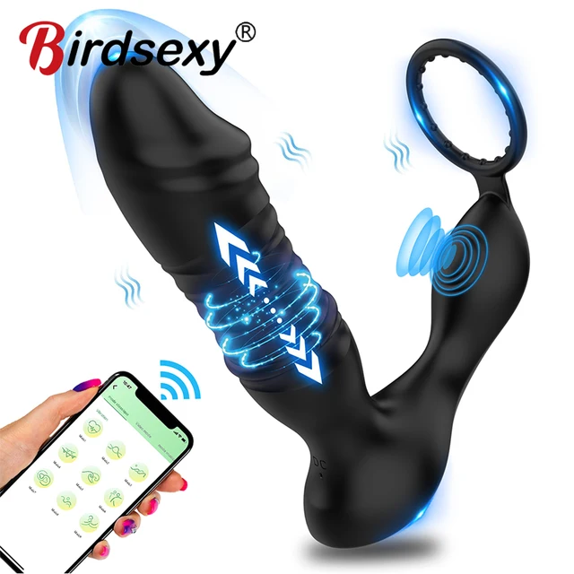 Ohio eur de Prostate de Poussée pour Homme, Plug Anal Télescopique, Vibromasseur Anal, Sex Toy 1