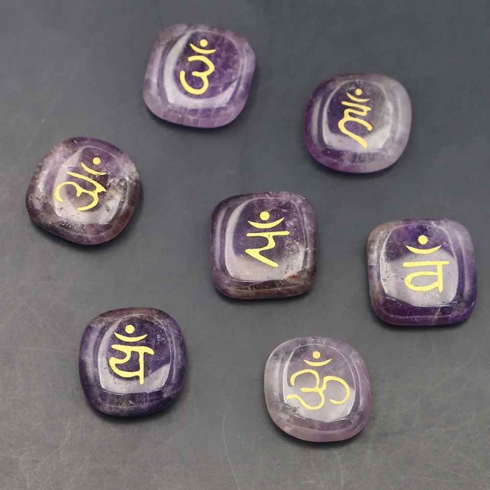 Natural Divination Stone Amethyst Prints Symbols Round Shape Polished Palm Chakra Reiki Crystal Fortune Telling Specimen Healing
Natural Divination Stone Amethyst Prints Symbols Round Shape Polished Palm Chakra Reiki Crystal Fortune Telling Specimen Healing