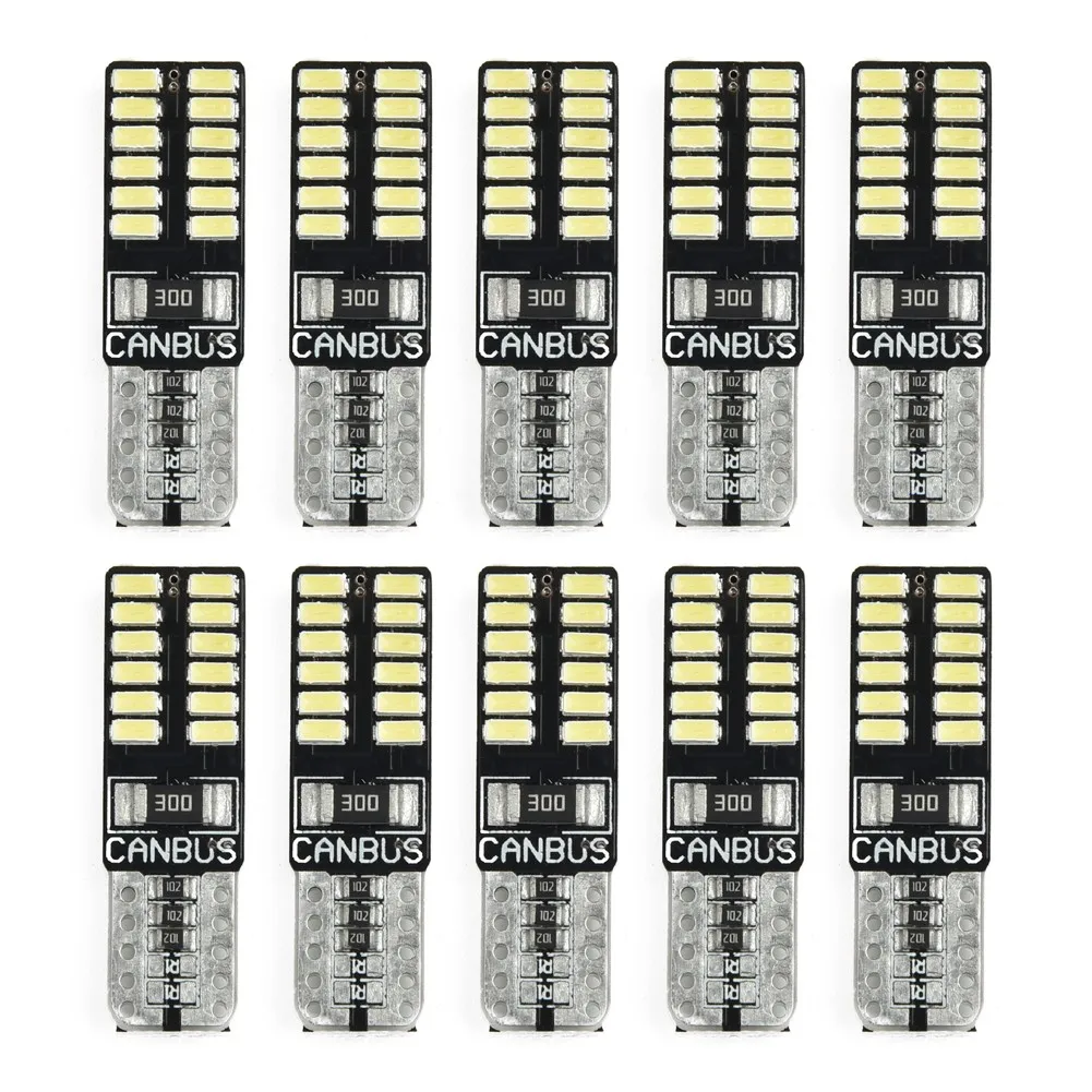 10pcs Car License Plate Lights 3014 24SMD 6500K Canbus Error Free LED W5W Reading Light Brand New High Quality
10pcs Car License Plate Lights 3014 24SMD 6500K Canbus Error Free LED W5W Reading Light Brand New High Quality
