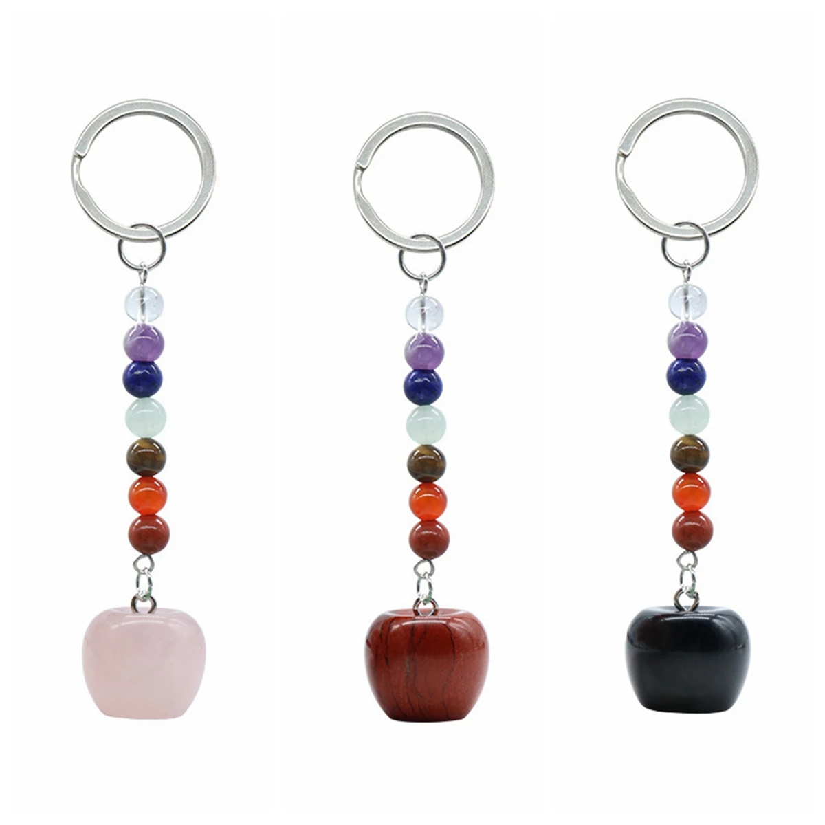 3PCS Gemstone Apple Key Chain for Women Girls Handmade Craved Fruits Pendant Keychain & keyrings 7 Chakra
3PCS Gemstone Apple Key Chain for Women Girls Handmade Craved Fruits Pendant Keychain & keyrings 7 Chakra