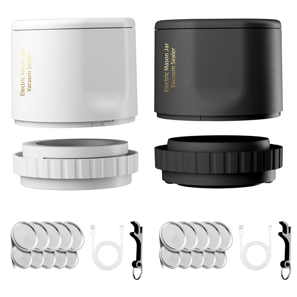 Electric Jar Vacuum Sealer Kit Cordless Canning Vacuum Sealing Machine Pumping Fresh Box Fresh Bag Sealing Machine
Electric Jar Vacuum Sealer Kit Cordless Canning Vacuum Sealing Machine Pumping Fresh Box Fresh Bag Sealing Machine