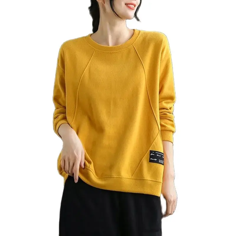 Korean Fashion Sweatshirt O-Neck Spring Autumn Pullover Sweatshirts Women's Casual Loose Solid Long-Sleeved Tops Jackets Clothes
Korean Fashion Sweatshirt O-Neck Spring Autumn Pullover Sweatshirts Women's Casual Loose Solid Long-Sleeved Tops Jackets Clothes