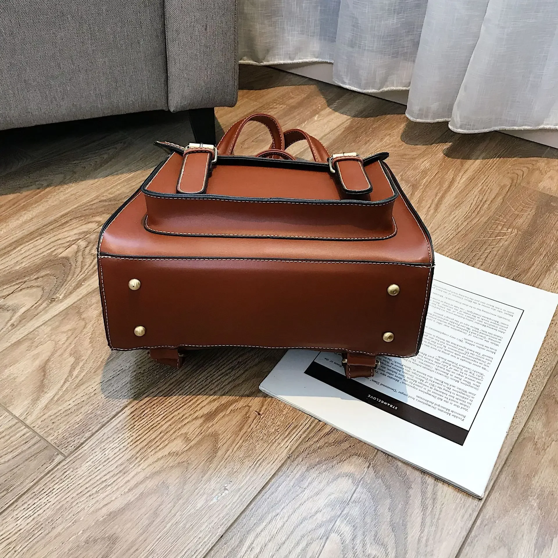Vintage Backpack Female Pu Leather Bag Women's Backpack Fashion School Bag for Girls High Quality Leisure Shoulder Bag Sac A Dos Vintage Backpack Female Pu Leather Bag Women's Backpack Fashion School Bag for Girls High Quality Leisure Shoulder Bag Sac A Dos