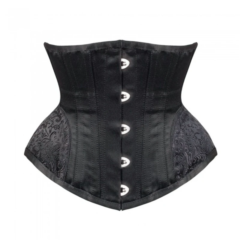 

Women Gothic Sexy Satin Underbust Corset Bustier Waist Cincher Slimming Body Shaper Corselete Lingerie Party Clubwear Corsets