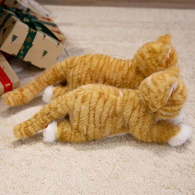 Realistic Cat Plush Toy Lifelike Soft Stuffed Kitten with Fur , Cute Gift for Pet Lovers, Home Decor, Valentine Birthday Realistic Cat Plush Toy Lifelike Soft Stuffed Kitten with Fur , Cute Gift for Pet Lovers, Home Decor, Valentine Birthday