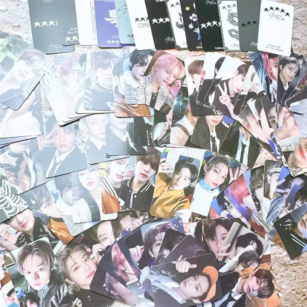 

Kpop 8pcs/set Stray Kids 5 Star Photocard LOMO Card Double Sided Postcard Hyunjin Felix Bangchan Lee Know Gift Fans Collection
