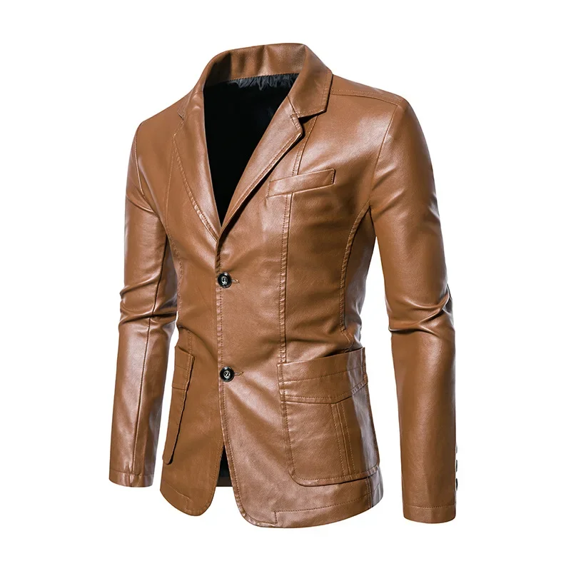 2023 Autumn and Winter New Men's Leather Suit Casual Coat Lapel PU Leather Suit Leather Jacket
2023 Autumn and Winter New Men's Leather Suit Casual Coat Lapel PU Leather Suit Leather Jacket