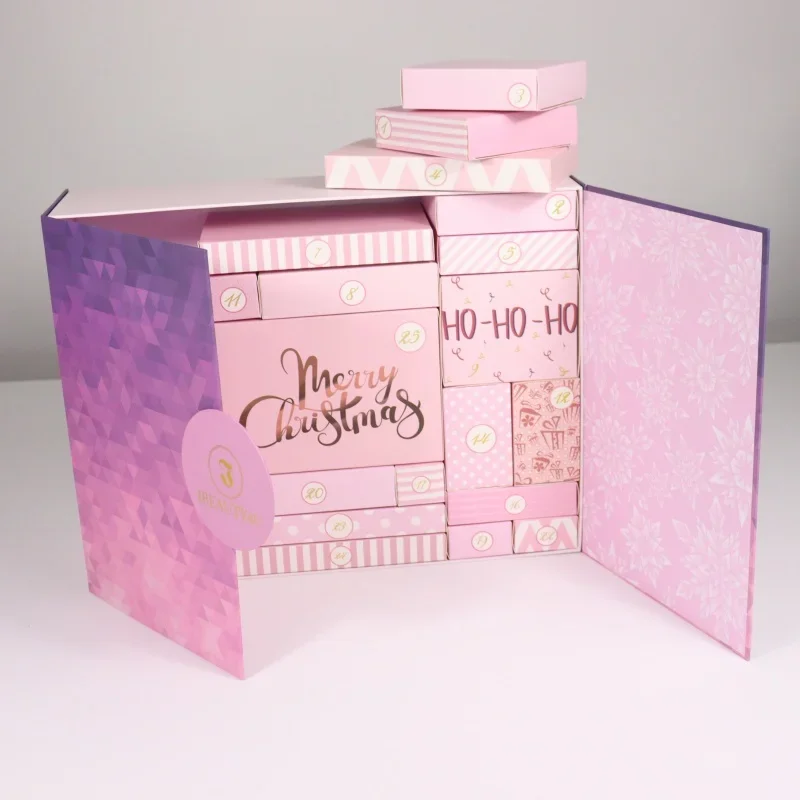 Customized productFancy cosmetics advent calendar gift Beauty calendar packaging with double door
Customized productFancy cosmetics advent calendar gift Beauty calendar packaging with double door