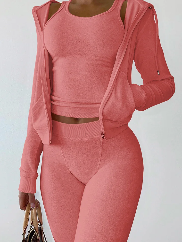 Sets For Women New Women's Clothing Hot Sale Autumn and winter New Double-Sided Fleece Vest Hooded Three-Piece Suit
Sets For Women New Women's Clothing Hot Sale Autumn and winter New Double-Sided Fleece Vest Hooded Three-Piece Suit