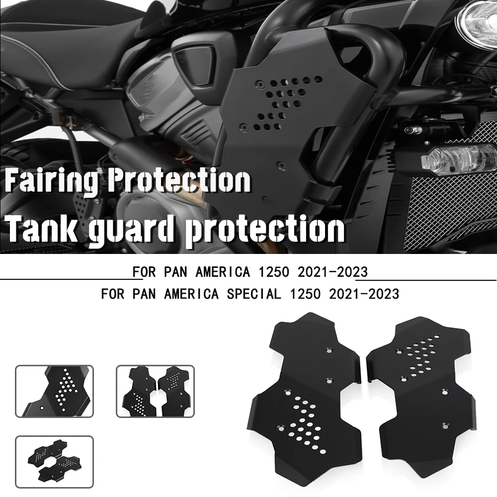 

Motorcycle Accessories For PAN AMERICA 1250 / S 2021- RA1250 Engine Guards Fairing Aluminum Protector Cover Cylinder Head Guard