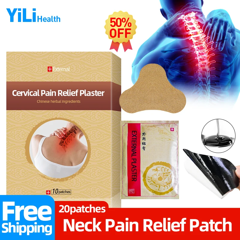 Neck Pain Treatment Patch Cervical Spondylosis Pain Relief Plasters Spine Orthopedic Care Angelica Chinese Herbal Medicine
Neck Pain Treatment Patch Cervical Spondylosis Pain Relief Plasters Spine Orthopedic Care Angelica Chinese Herbal Medicine