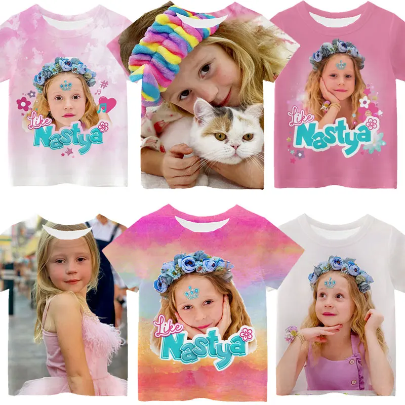 Kawaii Like Nastya T Shirt Girls 3D Print T-shirt Summer Children Short Sleeve Tshirt Casual Tops Tees Kids T-Shirt Camiseta
Kawaii Like Nastya T Shirt Girls 3D Print T-shirt Summer Children Short Sleeve Tshirt Casual Tops Tees Kids T-Shirt Camiseta