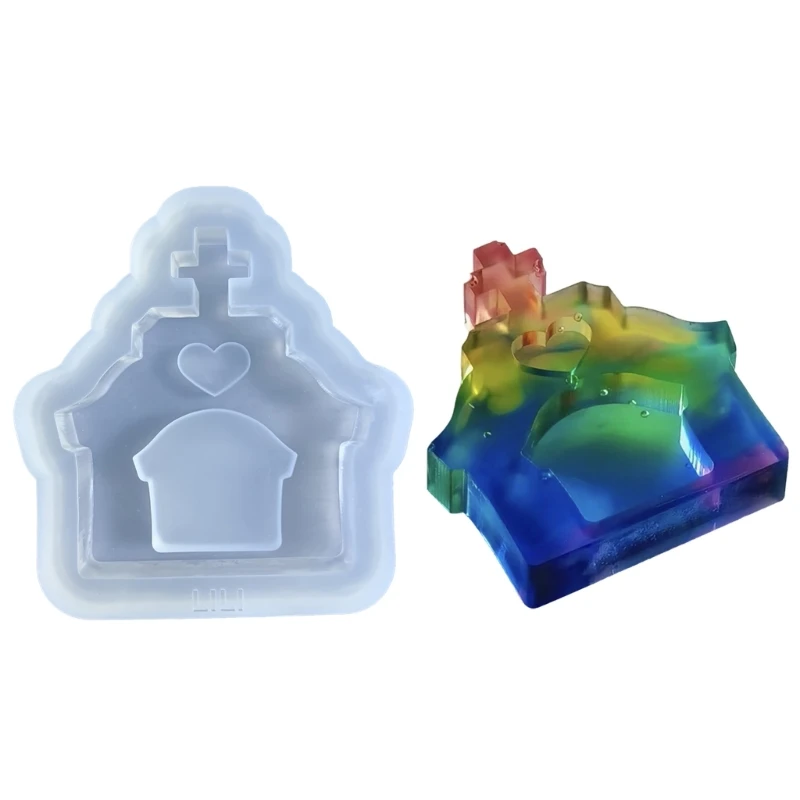 Love Church Resin Mold Crystal Epoxy Silicone Mold Jewelry Ornament Handmade Craft Making Supplies DIY Decorations
Love Church Resin Mold Crystal Epoxy Silicone Mold Jewelry Ornament Handmade Craft Making Supplies DIY Decorations