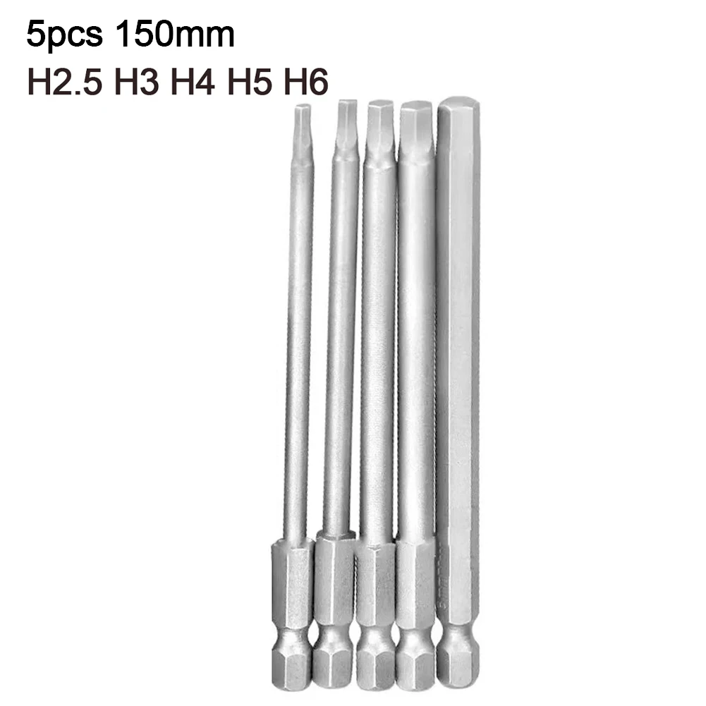 5pcs 150mm Hex Screwdriver Bit Set Magnetic Hexagon Head Wrench Metric Screw Driver Drill Tip Adapter Precision Bat Tool
5pcs 150mm Hex Screwdriver Bit Set Magnetic Hexagon Head Wrench Metric Screw Driver Drill Tip Adapter Precision Bat Tool
