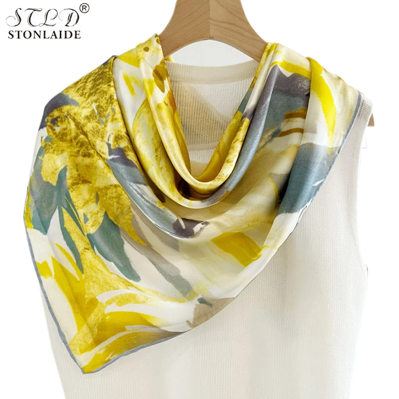 2023 Hangzhou 100% Mulberry Silk Scarf Women's Yellow Flower Print Multifunctional Shawl Sun Protection Wrap Hand Rolled Edges 
2023 Hangzhou 100% Mulberry Silk Scarf Women's Yellow Flower Print Multifunctional Shawl Sun Protection Wrap Hand Rolled Edges