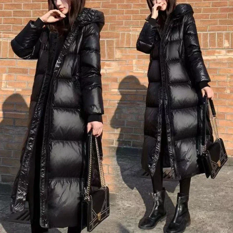 Thick Cotton Coats 2022 Winter Parka Black Jackets Women's Long Parkas Hooded Warm Winter Coats Female Black Overcoats 
Thick Cotton Coats 2022 Winter Parka Black Jackets Women's Long Parkas Hooded Warm Winter Coats Female Black Overcoats