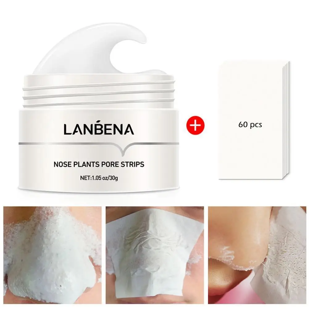 

Blackhead Remover Cream Paper Plant Pore Strips Nose Acne Cleansing Black Dots Peel Off Mud Mask Treatments Skin