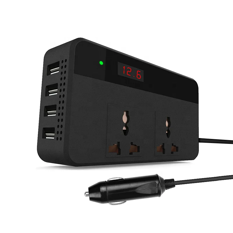Hot Selling 200W dc 12v to ac 110v 220v 200 watt car power inverter with 4 usb 6.2a auto
Hot Selling 200W dc 12v to ac 110v 220v 200 watt car power inverter with 4 usb 6.2a auto