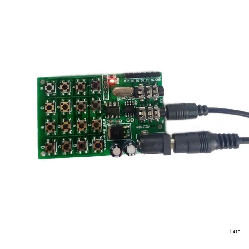 DTMF AudioGenerator Module Voice Encoders Duals Tone Transmitter AE11A04 Development Board Attachments for DIY Electronic
DTMF AudioGenerator Module Voice Encoders Duals Tone Transmitter AE11A04 Development Board Attachments for DIY Electronic