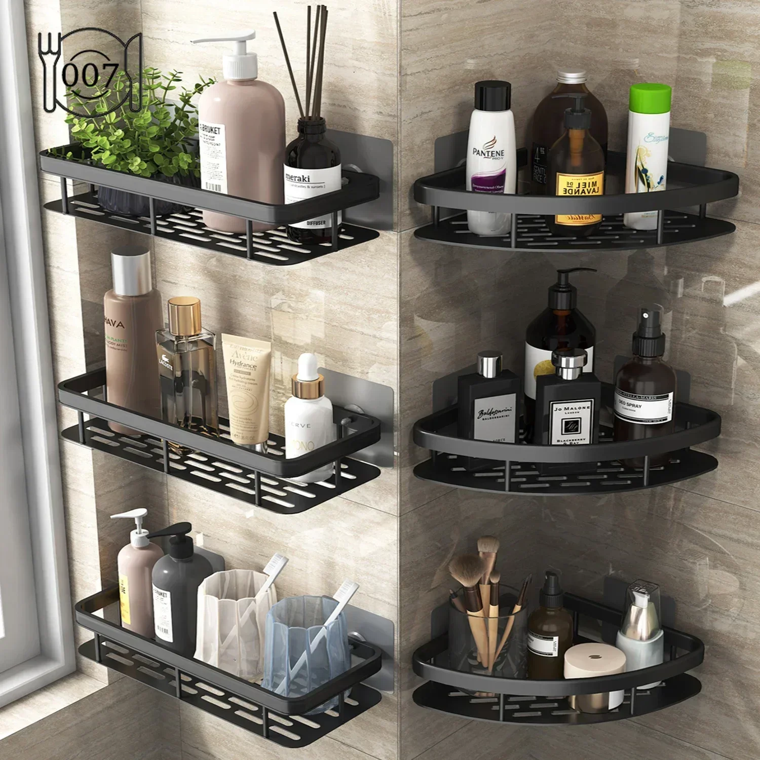 Bathroom Shelf Kitchen Storage Organizer Aluminum Alloy Shampoo Rack Shower Accessories No Drill
Bathroom Shelf Kitchen Storage Organizer Aluminum Alloy Shampoo Rack Shower Accessories No Drill