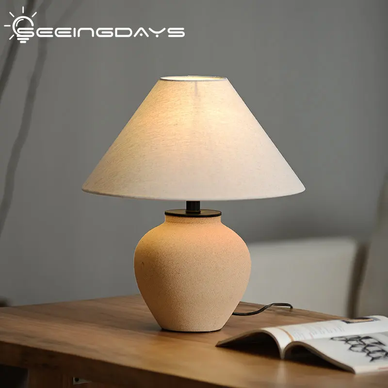 Sili Style Table Lamp Bedroom Bedside Lamp Living Room Study New Chinese Style Retro Zen Ceramic Lamp Pottery Pot Lamp
Sili Style Table Lamp Bedroom Bedside Lamp Living Room Study New Chinese Style Retro Zen Ceramic Lamp Pottery Pot Lamp